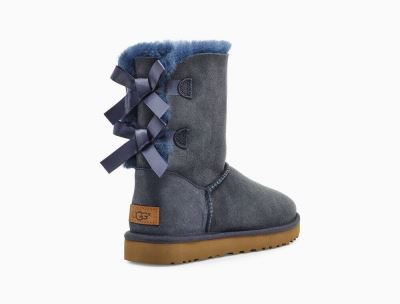 UGG Bailey Bow II Boots for Womens - Navy India